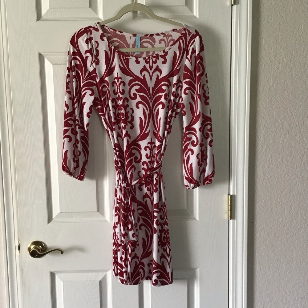 Like new red and white dress